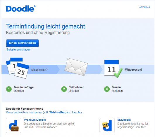 Meetings planen mit Doodle – Start Meetings planen mit Doodle – Start